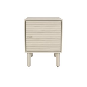 ZUIVER Morning sengebord, m. 1 lge og 1 hylde - gr rattan/MDF/akacietr (40x45)