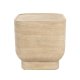 ZUIVER Noble sidebord, kvadratisk - beige travertinlook beton (45x45)