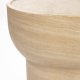 ZUIVER Noble sidebord, oval - beige travertinlook beton (50x42)