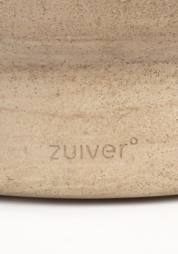 ZUIVER Noble sofabord, rund - beige travertinlook beton (80)