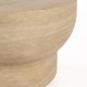 ZUIVER Noble sofabord, oval - beige travertinlook beton (100x50)