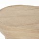 ZUIVER Noble sofabord, oval - beige travertinlook beton (100x50)