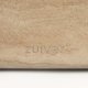ZUIVER Noble sofabord, oval - beige travertinlook beton (100x50)
