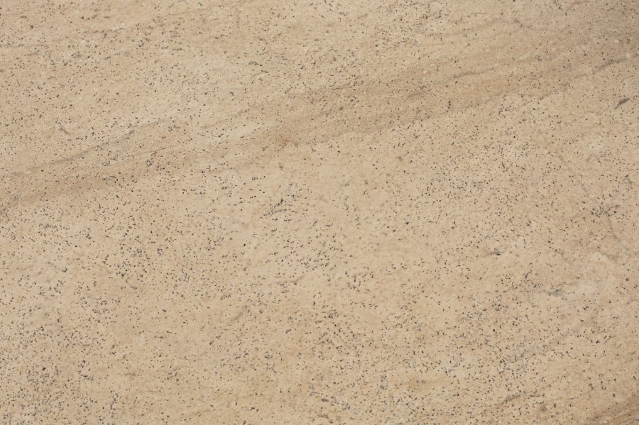 ZUIVER Noble sofabord, oval - beige travertinlook beton (100x50)