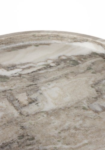 ZUIVER Cosmopolitan sidebord, rund - brun marmor (40)