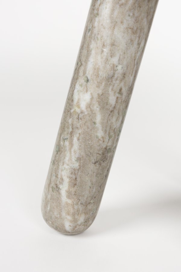 ZUIVER Cosmopolitan sidebord, rund - brun marmor (40)