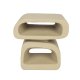 ZUIVER Eddy sidebord, rektangulr - beige harpiks (43x35)