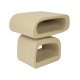ZUIVER Eddy sidebord, rektangulr - beige harpiks (43x35)
