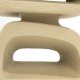 ZUIVER Eddy sidebord, rektangulr - beige harpiks (43x35)