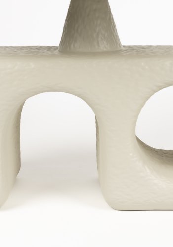 ZUIVER Hermit sidebord - hvid harpiks (58x58)