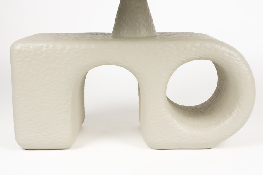 ZUIVER Hermit sidebord - hvid harpiks (58x58)