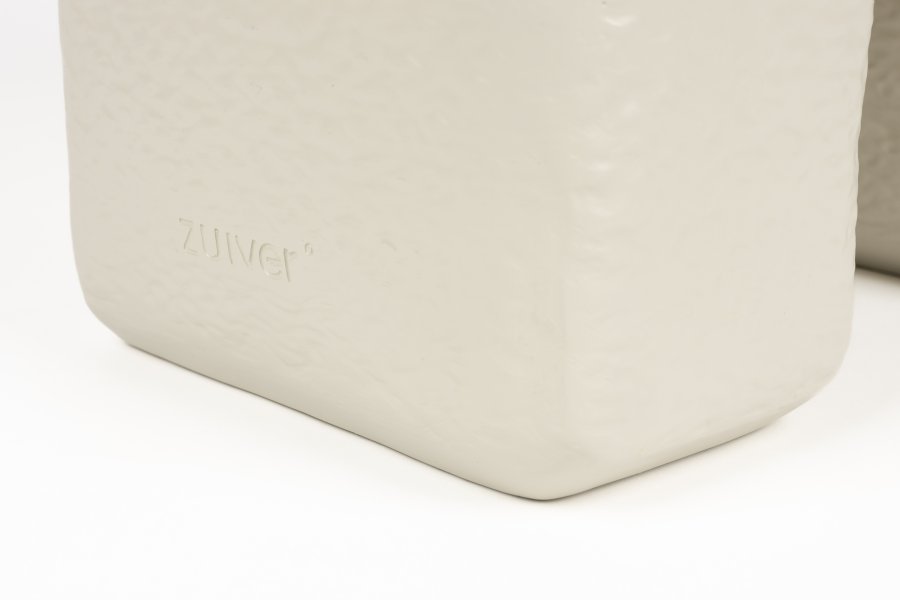 ZUIVER Hermit sidebord - hvid harpiks (58x58)