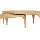 ZUIVER Isla sofabord - natur egefinér (st med 2)
