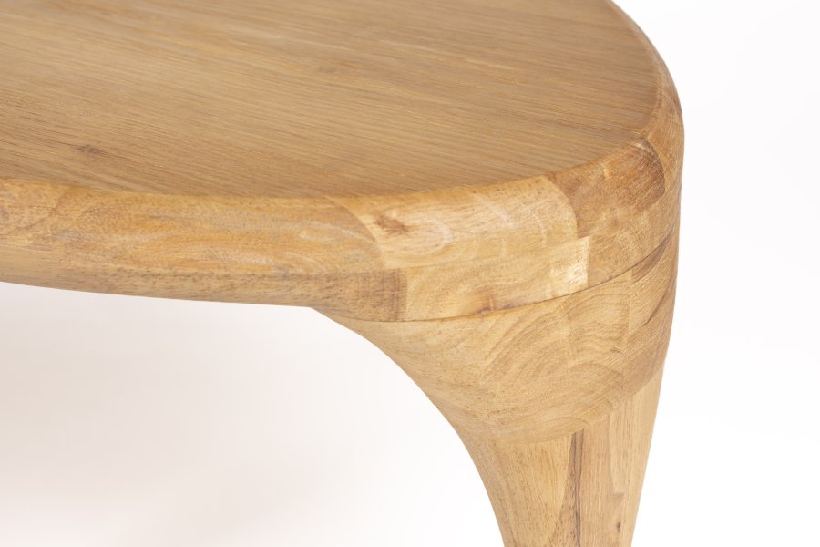 ZUIVER Isla sofabord - natur egefinér (st med 2)