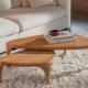 ZUIVER Isla sofabord - natur egefinér (st med 2)