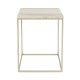 ZUIVER Stray sidebord, kvadratisk - gr marmor og gr jern (35x35)