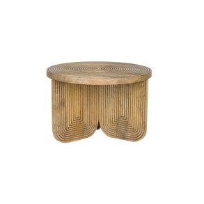 WHITE LABEL LIVING Maeze sofabord, rund - brun mangotr (60)