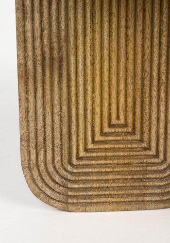 WHITE LABEL LIVING Maeze sofabord, rund - brun mangotr (60)