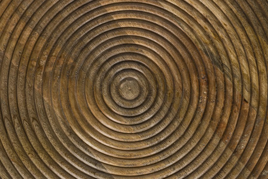 WHITE LABEL LIVING Maeze sofabord, rund - brun mangotr (60)