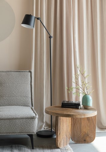 WHITE LABEL LIVING Cielke sovesofa - beige polyester og fyrretr