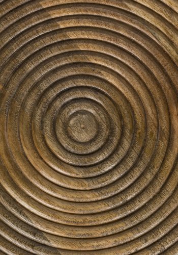 WHITE LABEL LIVING Maeze sidebord, rund - brun mangotr (40)