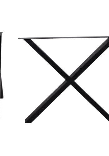 HOUSE NORDIC Nimes Bordben - Ben til spisebord pulverlakeret i sort Design X