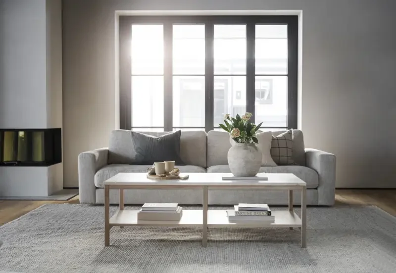 ROWICO Duncan 3 pers. modul sofa - lysegr stof