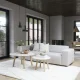 ROWICO Willard 3 pers. modul sofa - lys beige stof