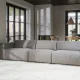 ROWICO Willard 4 pers. modul sofa - beige stof