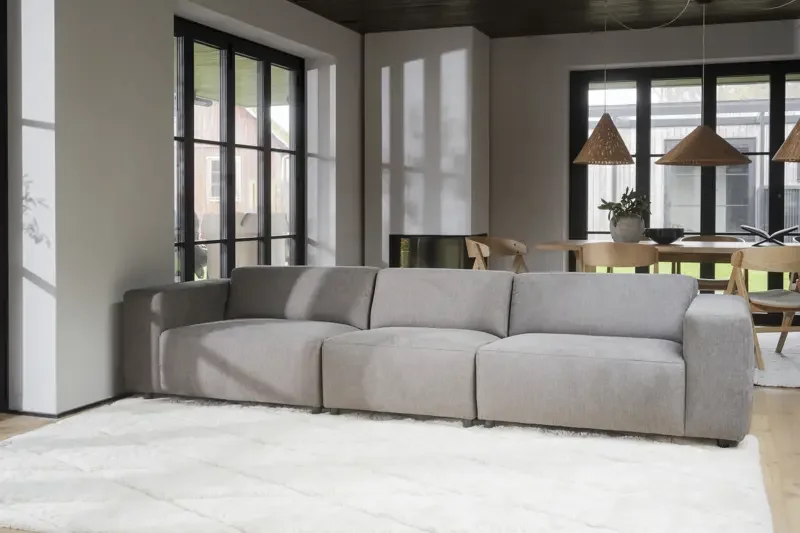 ROWICO Willard 4 pers. modul sofa - beige stof