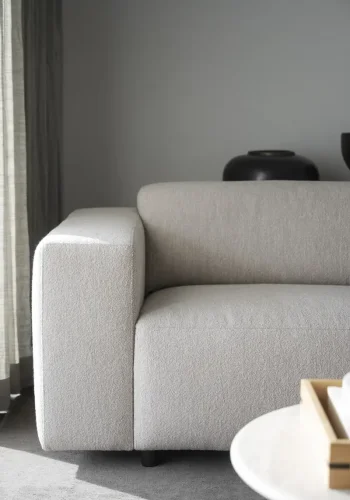 ROWICO Willard 4 pers. modul sofa - lys beige stof