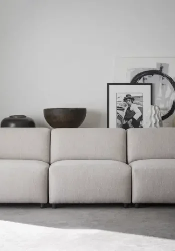 ROWICO Willard 4 pers. modul sofa - lys beige stof