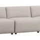 ROWICO Willard 4 pers. modul sofa - lys beige stof