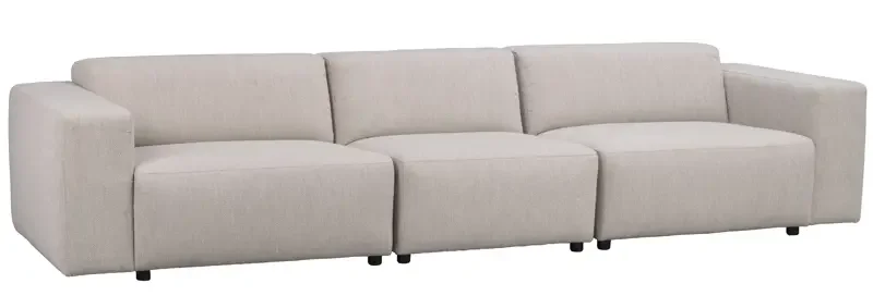 ROWICO Willard 4 pers. modul sofa - lys beige stof