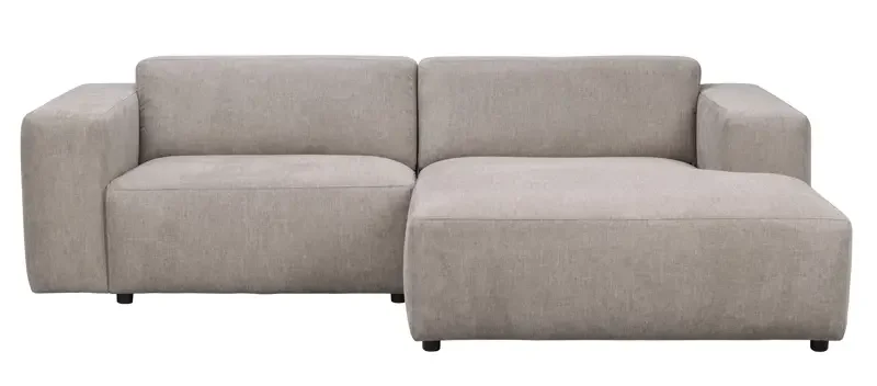 ROWICO Willard 3 pers. modul sofa, m. hjre chaiselong - beige stof