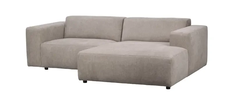ROWICO Willard 3 pers. modul sofa, m. hjre chaiselong - beige stof