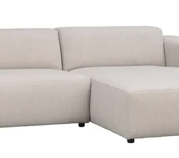 ROWICO Willard 3 pers. modul sofa, m. hjre chaiselong - lys beige stof
