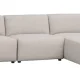 ROWICO Willard 4 pers. modul sofa, m. hjre chaiselong - lys beige stof