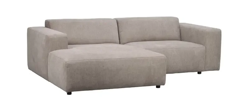 ROWICO Willard 3 pers. modul sofa, m. venstre chaiselong - beige stof