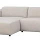 ROWICO Willard 3 pers. modul sofa, m. venstre chaiselong - lys beige stof