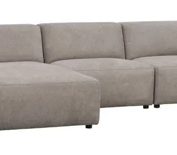 ROWICO Willard 4 pers. modul sofa, m. venstre chaiselong - beige stof