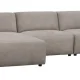 ROWICO Willard 4 pers. modul sofa, m. venstre chaiselong - beige stof
