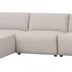 ROWICO Willard 4 pers. modul sofa, m. venstre chaiselong - lys beige stof