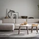 ROWICO Willard 4 pers. modul sofa, m. venstre chaiselong - lys beige stof