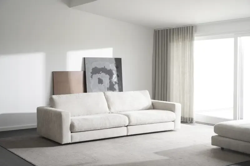 ROWICO Duncan 3 pers. modul sofa - lysegr stof