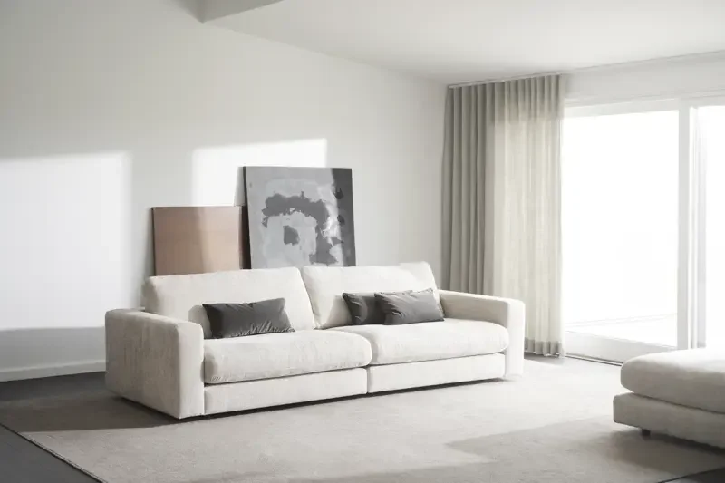 ROWICO Duncan 3 pers. modul sofa - lysegr stof