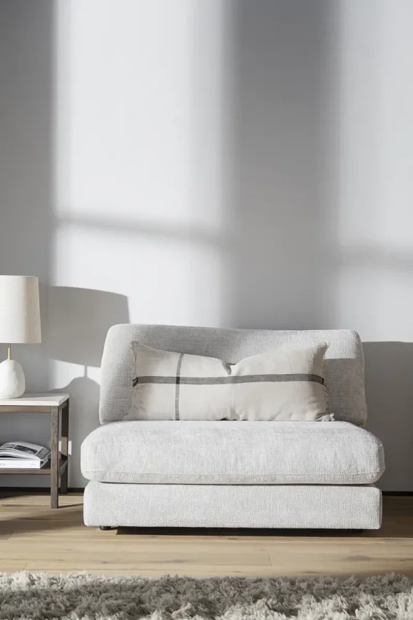 ROWICO Duncan 1,5 pers. modul lnestol, midt - lysegr stof