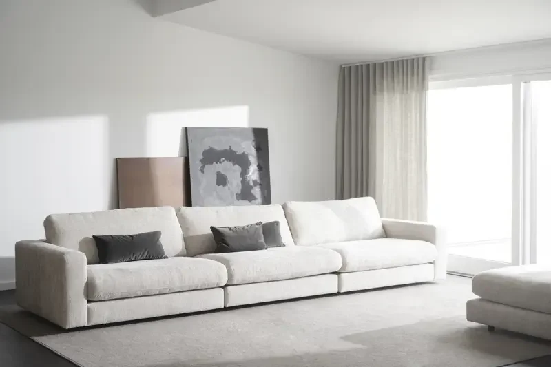 ROWICO Duncan 1,5 pers. modul lnestol, midt - lysegr stof