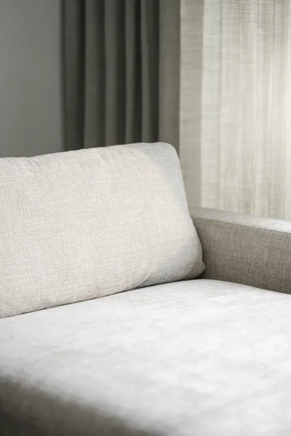 ROWICO Duncan 1,5 pers. modul chaiselong lnestol, hjre - lysegr stof