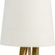 KARE DESIGN Animal Rabbit bordlampe - hvid linnedhr og guld polyresin/stl (H:50cm)